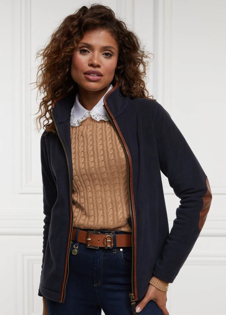 Holland Cooper Country Fleece Jacket - Ink Navy 3 Holland Cooper Country Fleece Jacket - Ink Navy