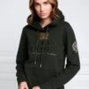 Holland Cooper Heritage Hoodie - Racing Green -Throstlenest Saddlery Shop hc heitage hoodie racing green 1rdy