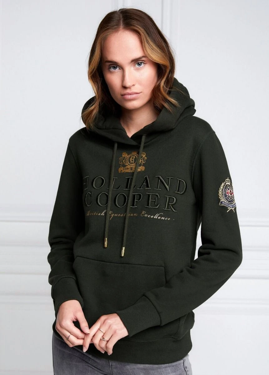 Holland Cooper Heritage Hoodie - Racing Green 3 Holland Cooper Heritage Hoodie - Racing Green