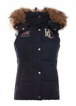 Holland Cooper Team Hooded Gilet - Ink Navy -Throstlenest Saddlery Shop hc hooded gilet inknavy 3rdy
