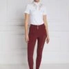 Holland Cooper Ascot Breeches - Burgundy -Throstlenest Saddlery Shop hcascotburgundyrdy