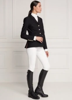 Holland Cooper Competition Jacket - Black -Throstlenest Saddlery Shop hccompjckt3rdy