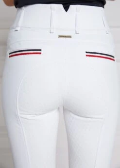 Holland Cooper Hickstead Breeches - White 11 Holland Cooper Hickstead Breeches - White -Throstlenest Saddlery Shop hchicksteadwhite2rdy
