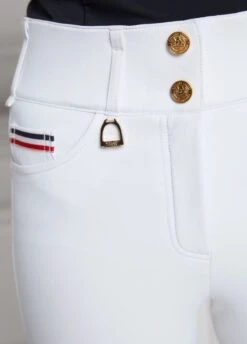 Holland Cooper Hickstead Breeches - White 13 Holland Cooper Hickstead Breeches - White -Throstlenest Saddlery Shop hchicksteadwhiterdy