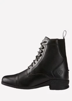 Ariat Womens Heritage LV Lace Paddock Boots - Black -Throstlenest Saddlery Shop heritageivlacesiderdy