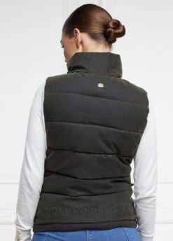 Holland Cooper Aviator Padded Gilet - Dark Olive -Throstlenest Saddlery Shop holland cooper aviator gilet dkolive 3rdy