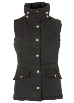 Holland Cooper Aviator Padded Gilet - Dark Olive -Throstlenest Saddlery Shop holland cooper aviator gilet dkolive 4rdy