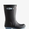 Hunter Childs Insulated Wellingtons - Navy/Blue Frost -Throstlenest Saddlery Shop hunter childs insulate blue 1rdy