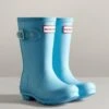 Childs Hunter Wellingtons - Borealis Blue -Throstlenest Saddlery Shop hunterchildborealis1rdy