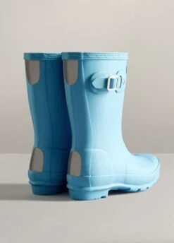 Childs Hunter Wellingtons - Borealis Blue -Throstlenest Saddlery Shop hunterchildborealis3rdy