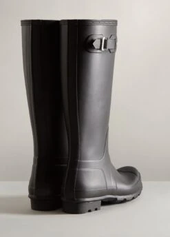 Hunter Mens Original Tall Wellington Boots - Black -Throstlenest Saddlery Shop huntermenstallblack3rdy