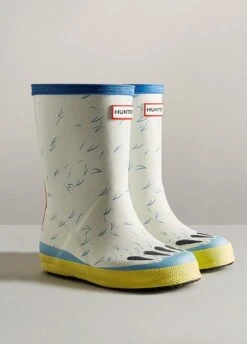 Hunter Kids First Classic Polar Bear Wellingtons - White