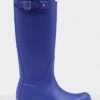 Hunter Womens Original Tall Wellington Boots - Bitter Indigo 2 Hunter Womens Original Tall Wellington Boots - Bitter Indigo -Throstlenest Saddlery Shop huntertallindigo1rdy