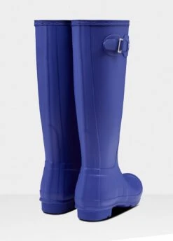 Hunter Womens Original Tall Wellington Boots - Bitter Indigo -Throstlenest Saddlery Shop huntertallindigo3rdy