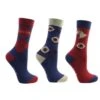 Riding Star Socks - Navy/Burgundy -Throstlenest Saddlery Shop hy riding star socks navy 1rdy