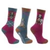 Hy Equestrian Thelwell Socks - Imperial Purple/Pacific Blue -Throstlenest Saddlery Shop hy thelwell socks purpl 1rdy