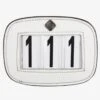 LeMieux Saddle Number Holder - White -Throstlenest Saddlery Shop lemieux saddle number holder white 1rdy