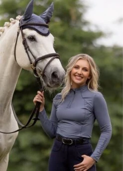 LeMieux Base Layer - Jay Blue -Throstlenest Saddlery Shop lm base jay 3rdy