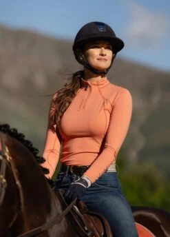 LeMieux Base Layer - Apricot -Throstlenest Saddlery Shop lm baselayer apricot 3rdy 1