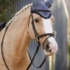 LeMieux Classic Fly Hood - Jay Blue -Throstlenest Saddlery Shop lm classic hood jayblue 2rdy 1