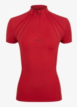 LeMieux Mia Mesh Short Sleeve Baselayer - Chilli