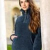 LeMieux Tara Teddy Fleece - Petrol -Throstlenest Saddlery Shop lm tara fleece petrol 1rdy