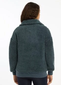 LeMieux Tara Teddy Fleece - Petrol -Throstlenest Saddlery Shop lm tara fleece petrol 4rdy