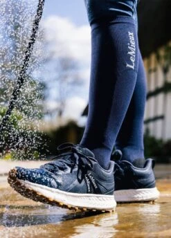 LeMieux Trax Waterproof Trainer - Navy -Throstlenest Saddlery Shop lm trax navy 4rdy