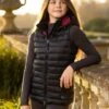 LeMieux Young Rider Milly Puffer Gilet - Black -Throstlenest Saddlery Shop lm yr milly gilet black 1rdy
