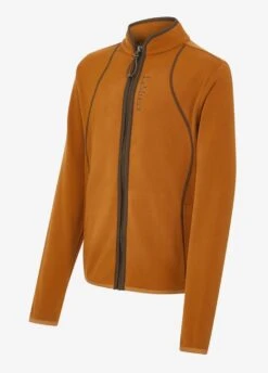 LeMieux Young Rider Felicity Fleece Zip Through - Ginger -Throstlenest Saddlery Shop lm yrfelicity ginger 2rdy