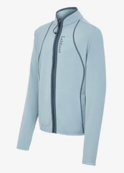 LeMieux Young Rider Felicity Fleece Zip Through - Glacier 7 LeMieux Young Rider Felicity Fleece Zip Through - Glacier -Throstlenest Saddlery Shop lm yrfelicity glacier 1rdy