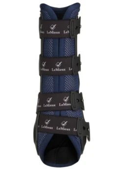 Lemieux Ultra Mesh Snug Boot (Pair) - Navy -Throstlenest Saddlery Shop lmultrameshsnugbootnavy10rdy
