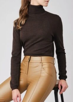 PS Of Sweden Tara Fine Knit Sweater - Coffee