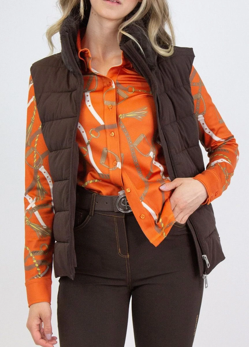 PS Of Sweden Chrissy Padded Vest - Coffee 3 PS Of Sweden Chrissy Padded Vest - Coffee