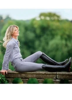 PS Of Sweden Zoe Breeches - Grey 9 PS Of Sweden Zoe Breeches - Grey -Throstlenest Saddlery Shop pszoebreechgrey4rdy