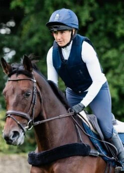 Racesafe MotionAIR Jacket - Navy -Throstlenest Saddlery Shop racesafe motionair navy 3rdy