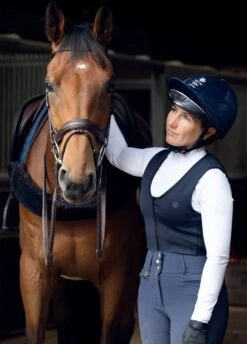 Racesafe MotionLite Back Protector - Navy -Throstlenest Saddlery Shop racesafe motionlite navy 3rdy