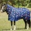 Saxon 600D Pony Combo Neck Medium - Blue Unicorn Print