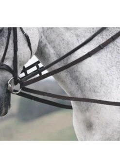 Shires GARA Cotton Web Draw Rein - Black