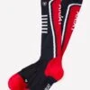 AriatTek Slimline Performance Socks - Navy/Red -Throstlenest Saddlery Shop slimlinetekred