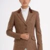 Holland Cooper Equestrian Tweed Riding Jacket - Tawny -Throstlenest Saddlery Shop tawny2