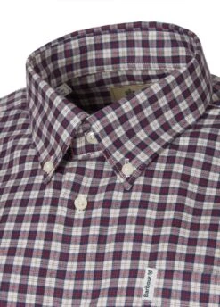 Barbour Thornley Thermo Weave Shirt - Red -Throstlenest Saddlery Shop thronleyred3rdy