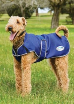Weatherbeeta ComFITec Premier Free Parka Deluxe Dog Coat Medium - Dark Blue/Grey/White