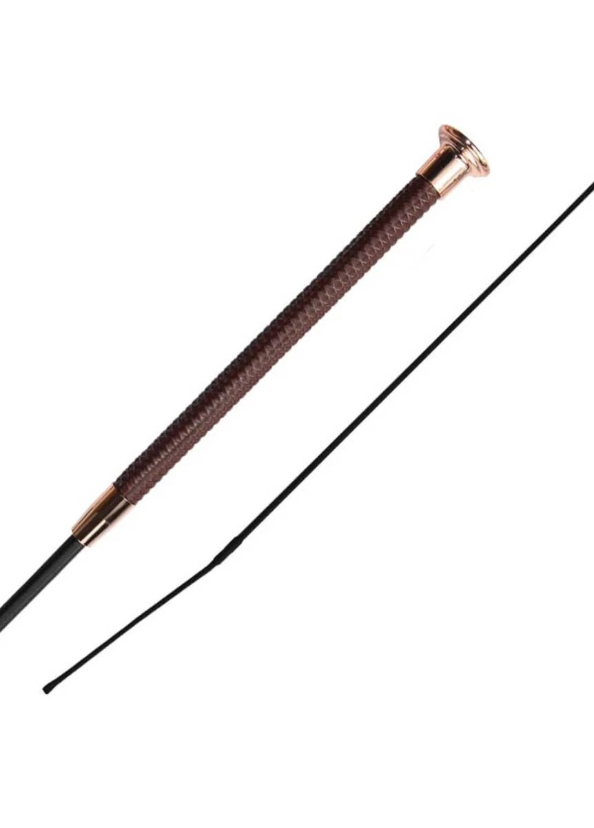 Woof Wear Diamond Dressage Whip - Chocolate 3 Woof Wear Diamond Dressage Whip - Chocolate