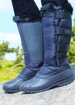 Woof Wear New Long Yard Boot Junior - Black -Throstlenest Saddlery Shop wwlongyardbootblack3rdy